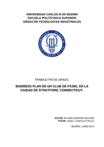 business plan de un club de pádel en la ciudad de stratford