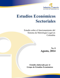 Estudios Económicos Sectoriales - Superintendencia de Industria y