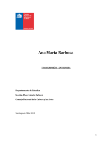 Ana María Barbosa - Observatorio Cultural