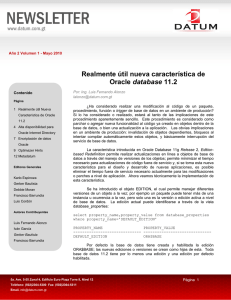 Descargue el PDF – Volumen 25 – Mayo 2010 - Newsletter