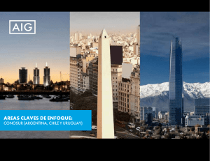 Áreas claves de enfoque: Conosur (Argentina, Chile y Uruguay)