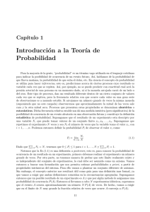 Introducción a la Teoría de Probabilidad