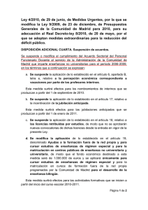 Ley 4/2010, de 29 de junio, de Medidas Urgentes, por la - USIT-EP
