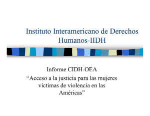 Informe CIDH-OEA "Acceso a la justicia para las mujeres víctimas