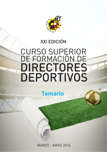Temario - Real Federación Española de Fútbol