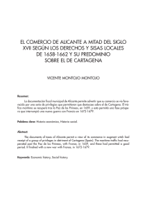 el comercio de alicante a mitad del siglo xvii según los derechos y