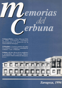 Memorias del Cerbuna - Colegio Mayor Universitario Pedro Cerbuna
