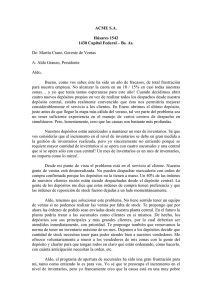 ACME S.A. Húsares 1542 1430 Capital Federal – Bs. As. De: Martín