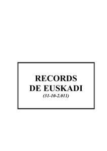 records de euskadi - Club de Atletismo La Blanca Vitoria