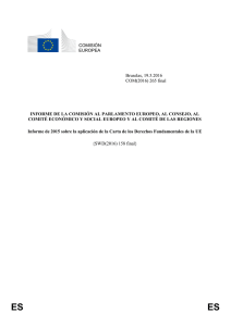 COMISIÓN EUROPEA Bruselas, 19.5.2016 COM(2016) 265 final