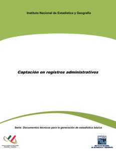 Captacion en registros administrativos.