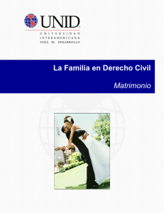 La Familia en Derecho Civil Matrimonio - Mi Materia en Línea