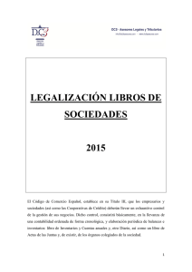 LEGALIZACIÓN LIBROS DE SOCIEDADES 2015
