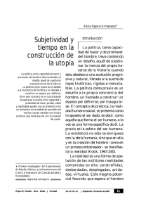 Subjetividad y tiempo en la construcción de la utopía