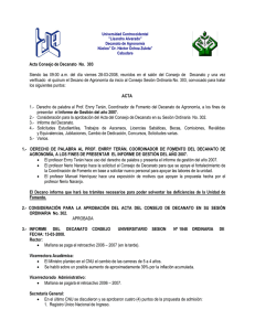 Consejo de Decanato - Universidad Centroccidental "Lisandro