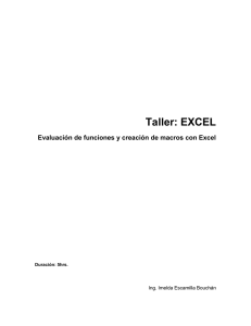 Funciones y macros con Excel
