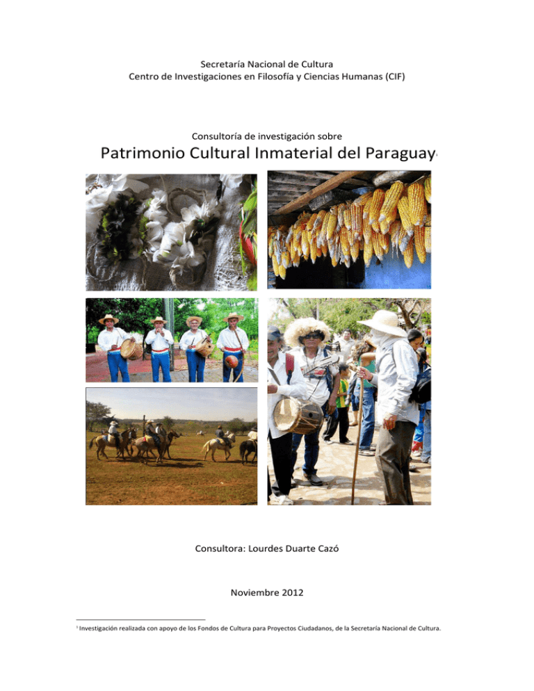 Patrimonio Cultural Inmaterial Del Paraguay Duarte