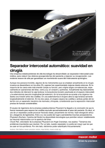 Separador intercostal automático: suavidad en cirugía.