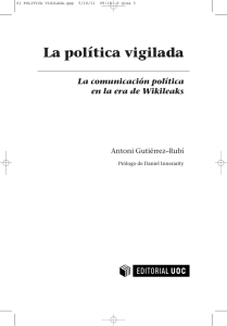 La política vigilada - Antoni Gutiérrez-Rubí