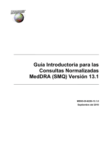 Guía Introductoria para las Consultas Normalizadas MedDRA (SMQ)