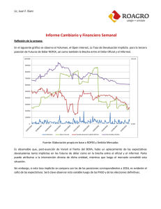 Informe Cambiario y Financiero Semanal