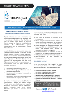 PROJECT FINANCE y PPPs