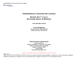 UnitedHealthcare Community Plan Louisiana Reunión del 4.º