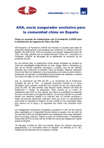AXA, socio asegurador exclusivo para la comunidad china en España