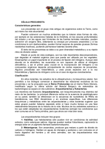 1 CÉLULA PROCARIOTA Características generales Los procariotas