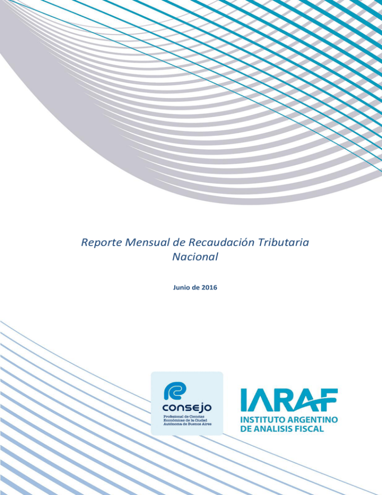 Reporte Mensual De Recaudación Tributaria Nacional