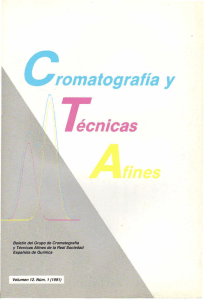 romatografía y écnicas - Sociedad Española de Cromatografía y