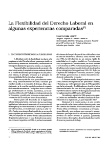 La Flexibilidad del Derecho Laboral en. algunas