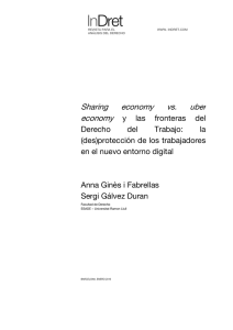 Sharing economy vs. uber economy y las fronteras del