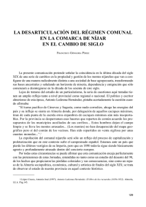 Desarticulación Régimen Comunal Comarca de Níjar