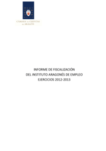 Informe de Fiscalización del Instituto Aragonés de Empleo