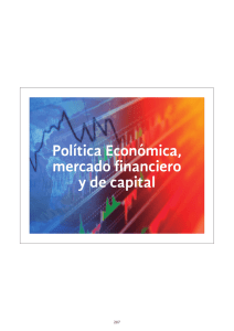 Política Económica, mercado financiero y de capital