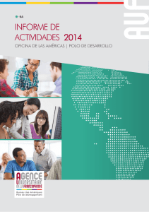 informe de actividades 2014