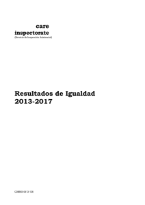 Resultados de Igualdad 2013-2017