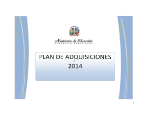 Plan de Adquisiciones 2014