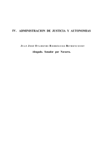 Administración de justicia y autonomías. IN