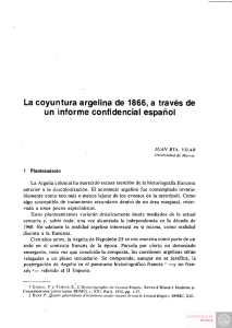 La coyuntura argelina de 1866, a través de un informe confidencial