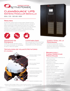 Sistemas Unimodulares CleanSource 300 UPS
