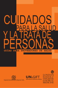 Cuidados para la salud y la trata de personas: Guía para