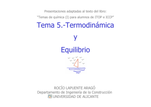 Tema 5.-Termodinámica y Equilibrio - RUA