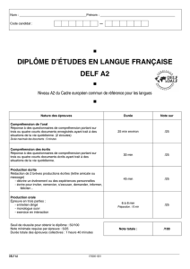 diplôme d`études en langue française delf a2 - Club-MBA