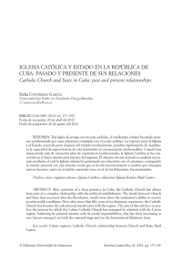 Iglesia católica y estado en la República de Cuba