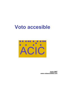 Voto accesible - Servicio de Información sobre Discapacidad