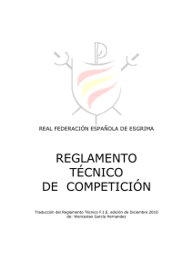 reglamento técnico de competición