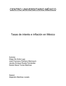 619 Tasas de interés e inflación en México