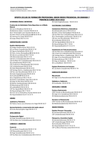 oferta ciclo formativo grado medio curso 2014-2015